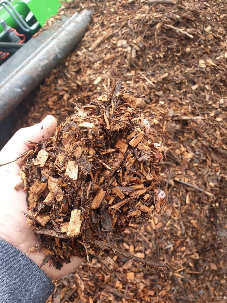 Fresh mulch ready for delivery